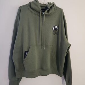 LRG (Lifted Research Group) Graphic Pullover Hoodie Size: L Color: Olive Green